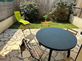 Joli T2 climatisé, jardin, tout confort, idealement situé